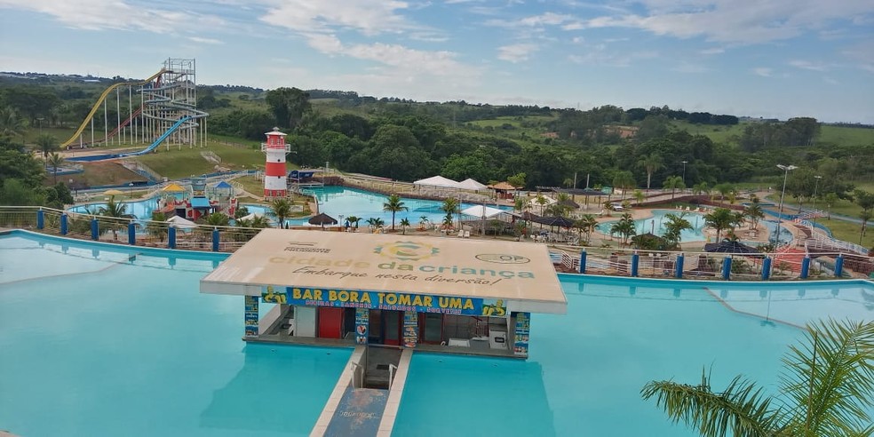 Parque Aqu&aacute;tico da Cidade da Crian&ccedil;a, em Presidente Prudente &mdash; Foto: Cedida/Secom