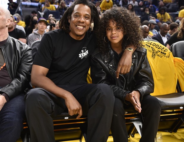 Jay-Z e a filha mais velha, Blue Ivy (Foto: Getty Images)
