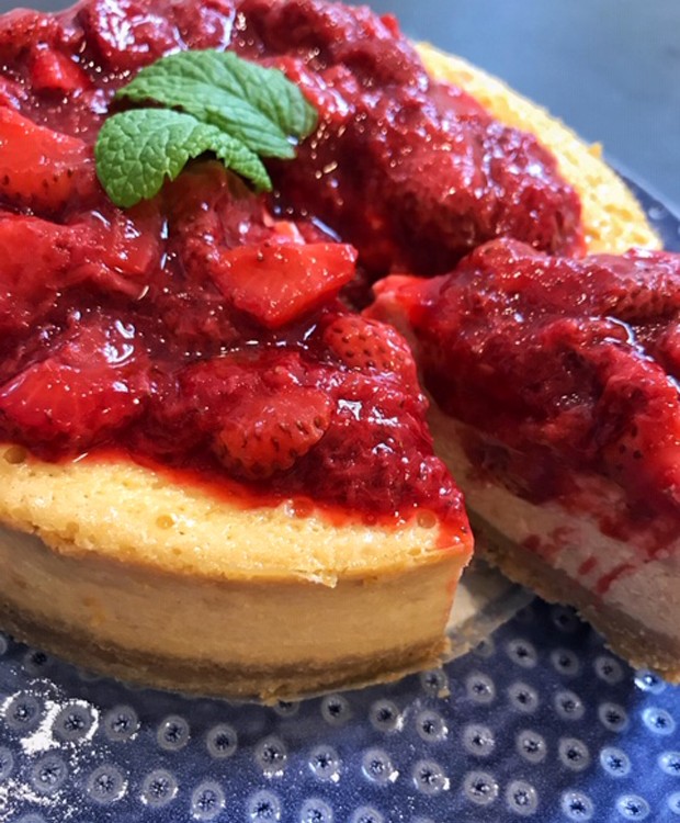 Cheesecake de morango (Foto: divulgação)