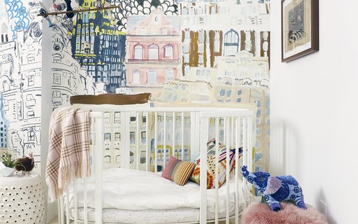 Decor Do Dia Quarto Infantil Branco Com Papel De Parede Colorido Casa Vogue Decor Do Dia Recentemente montamos um quarto de bebê para a ana clara, filhinha da veronica que está prestes a nascer. quarto infantil branco com papel