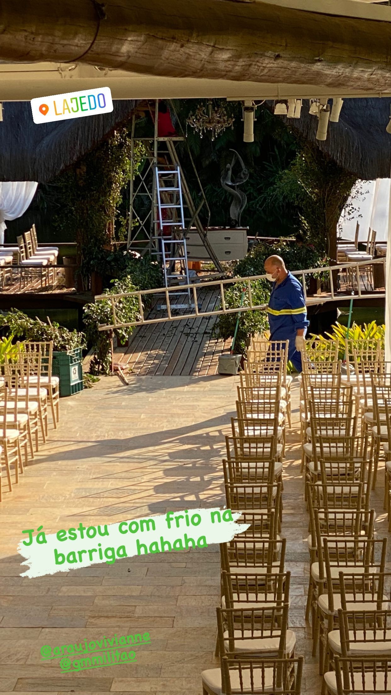 Local do casamento de Viviane Araújo e Guilherme Militão (Foto: Reprodução/Instagram)