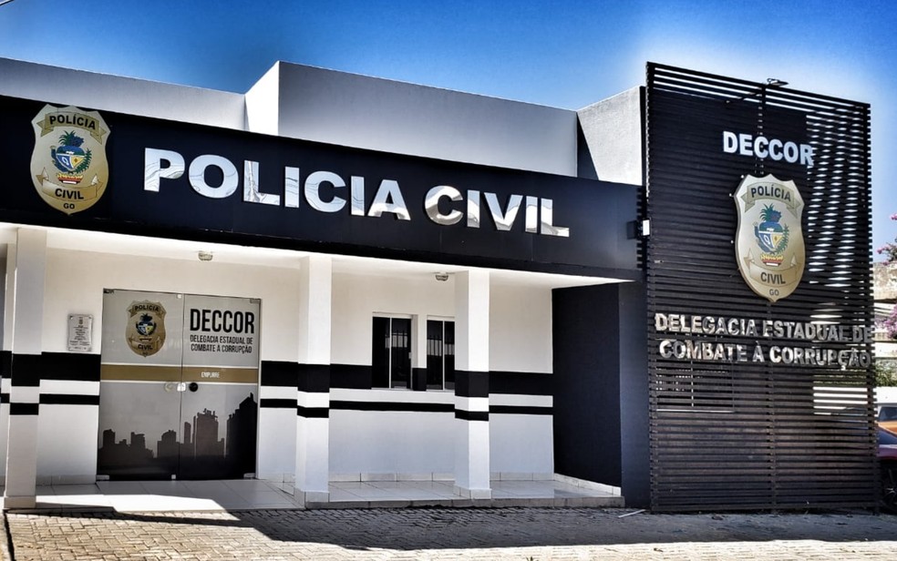 Delegacia Estadual de Combate à Corrupção Goiás — Foto: Polícia Civil/Divulgação