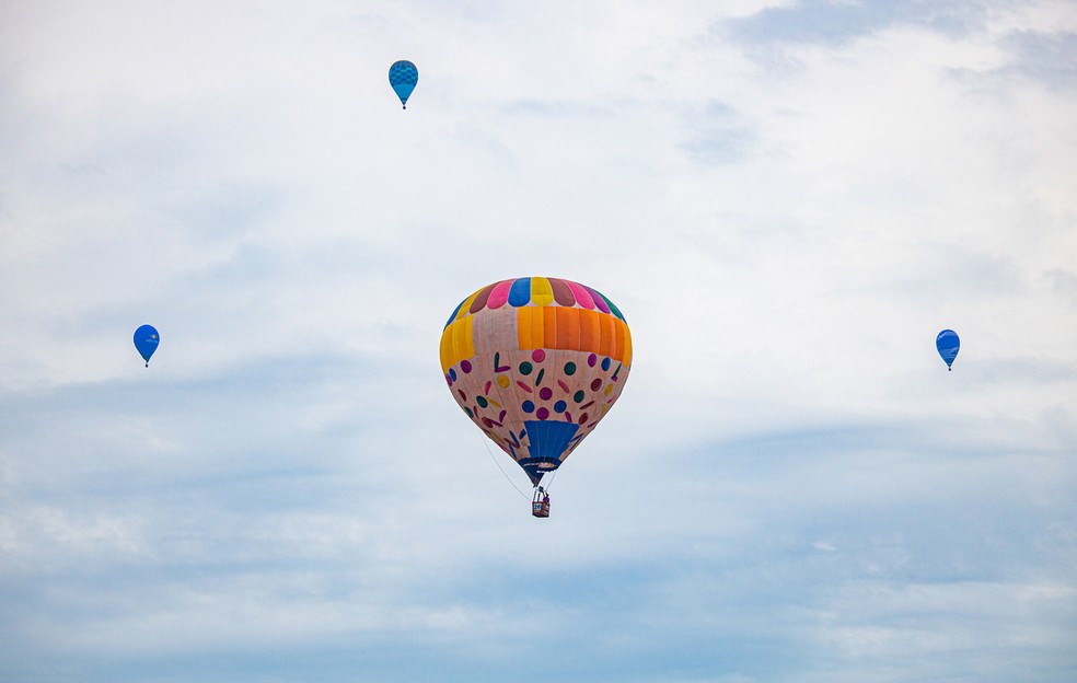 Campeonato de balonismo em Boituva reúne 28 pilotos — Foto: Departamento de Comunicação da Prefeitura de Boituva/Divulgação