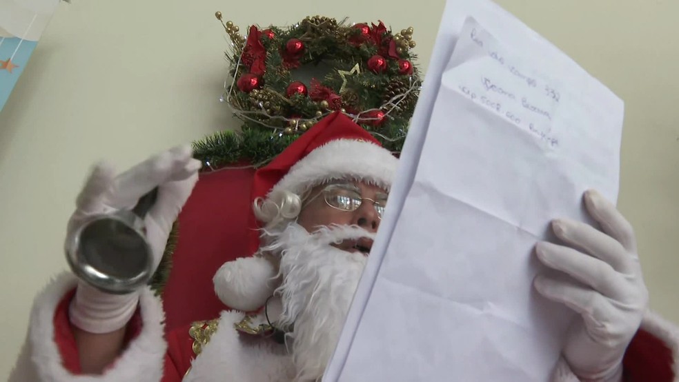 Campanha Papai Noel dos Correios recebe cartas de crianças até o dia 30 de novembro — Foto: Reprodução/TV Globo