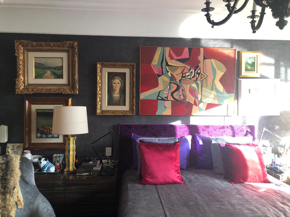 Obras de arte em apartamento do secretário de Saúde do Pará, Alberto Beltrame — Foto: Reprodução/Polícia Federal