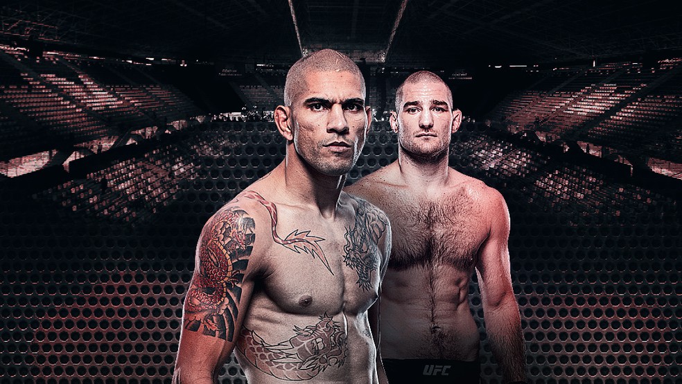 Alex Poatan e Sean Strickland se enfrentam neste sábado no UFC 276 — Foto: Infoesporte