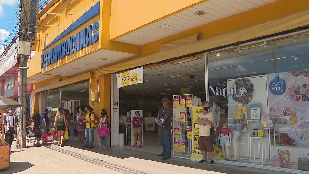 Caso ocorreu na loja Pernambucanas na Avenida Brasília, no bairro São Benedito, em Santa Luzia — Foto: TV Globo