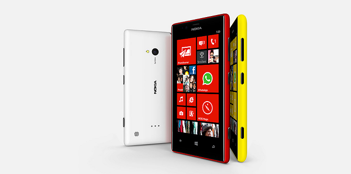 Lumia 720, por sua vez, tem um design um pouco mais compacto (Foto: Divulgação/Nokia)