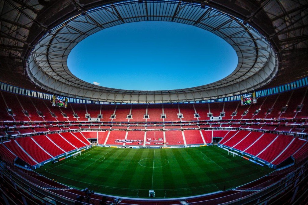 Estádio Mané Garrincha será palco do retorno da torcida do Flamengo — Foto: Alexandre Vidal / Flamengo
