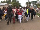 Imigrante senegalês pede paz em romaria de Caravaggio na Serra do RS