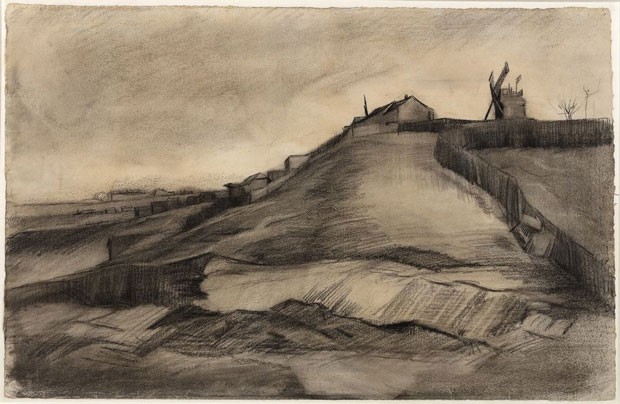 A obra “The Hill of Montmartre with Stone Quarry” foi atribuída a Van Gogh (Foto: Van Vlissingen Art Foundation)