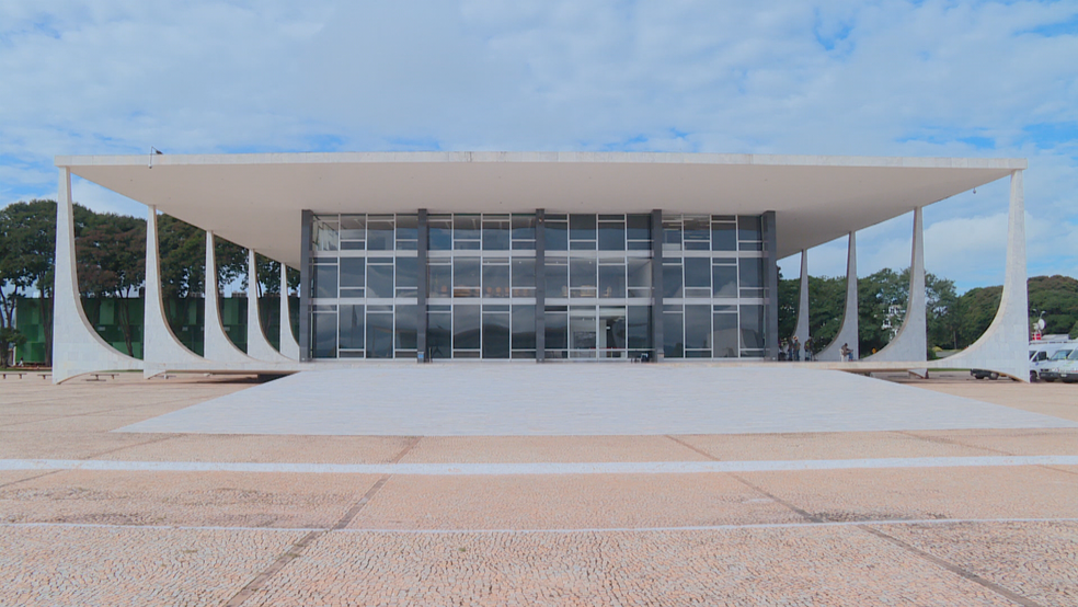 Prédio do Supremo Tribunal Federal (STF). Imagem de 4 de abril de 2018 (Foto: TV Globo/Reprodução)