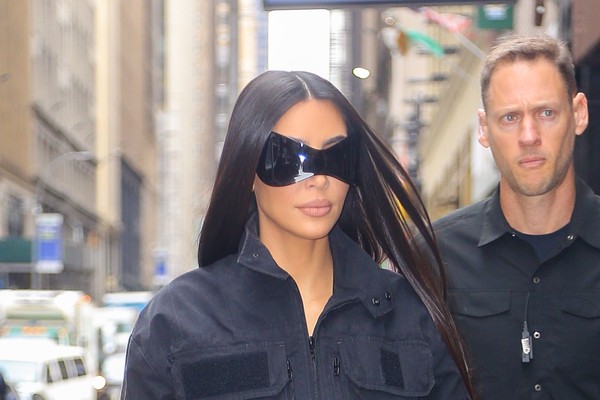 A socialite Kim Kardashian em passeio por Nova York, em novembro de 2021 (Foto: Getty Images)