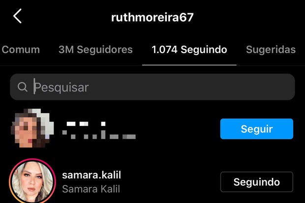 Ruth Moreira, mãe de Marilia Mendonça, passa a seguir Samara Kalil (Foto: Reprodução/Instagram)