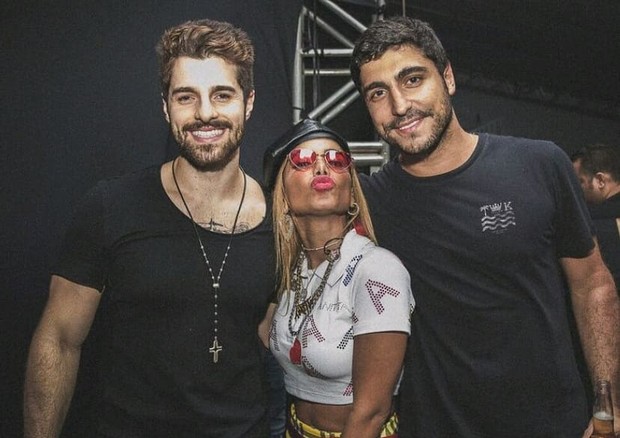 Anitta, Alok e Thiago (Foto: Reprodução/Instagram)