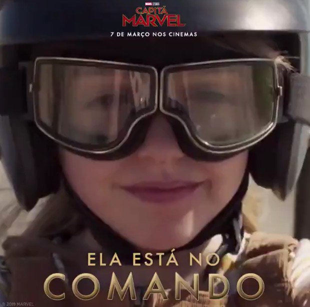 Capitã Marvel: ela está no comando (Foto: Reprodução Twitter)