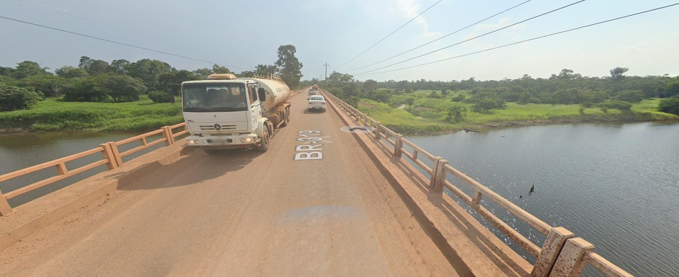 Veja como era a ponte Curuçá antes da queda nesta quarta (28) — Foto: Reprodução/Google Maps 