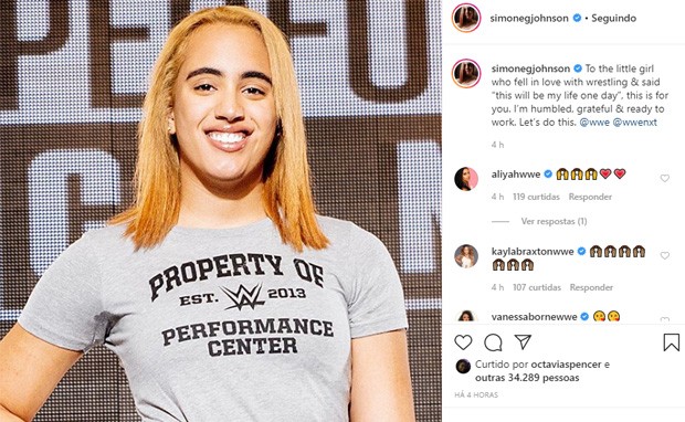 Simone Johnson, primogênita de Dwayne Johnson, o The Rock, anuncia carreira como lutadora profissional (Foto: Reprodução/Instagram)