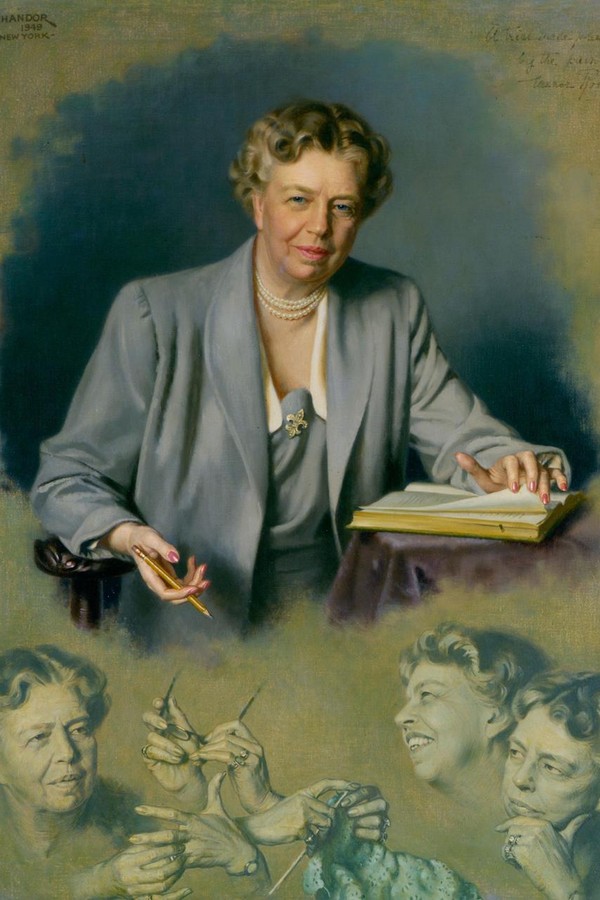 Primeiras-damas dos EUA são retratadas em exposição virtual - Eleanor Roosevelt (Foto: Divulgação/National Portrait Gallery)