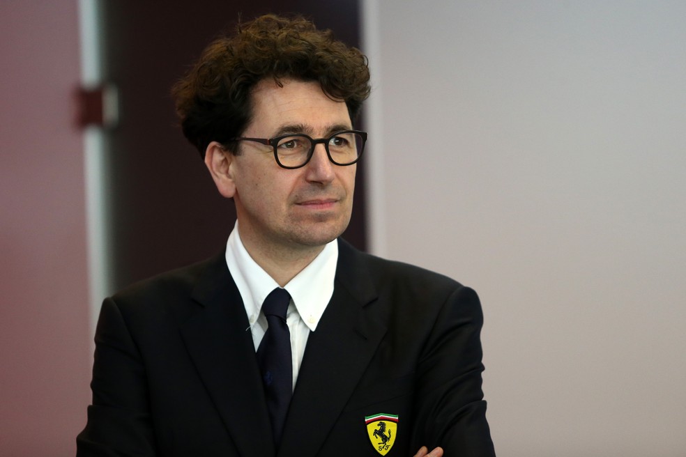 Mattia Binotto, da Ferrari, no paddock do GP de Mônaco — Foto: Marco Canoniero/LightRocket via Getty Images)
