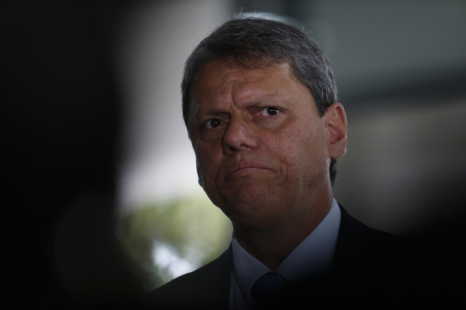 O governador de São Paulo, Tarcísio de Freitas: 45% acham que ex-ministro fez menos do que o esperado