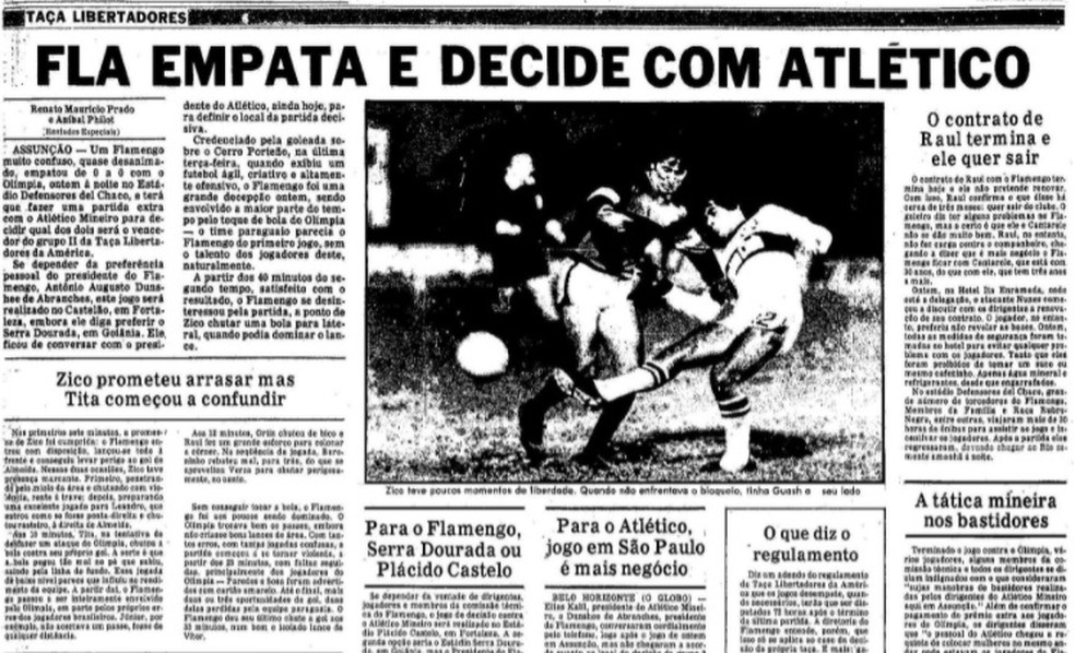 Historia Do Duelo Flamengo X Olimpia Tem Gol De Renato W O E Ligeira Vantagem Rubro Negra Flamengo Ge