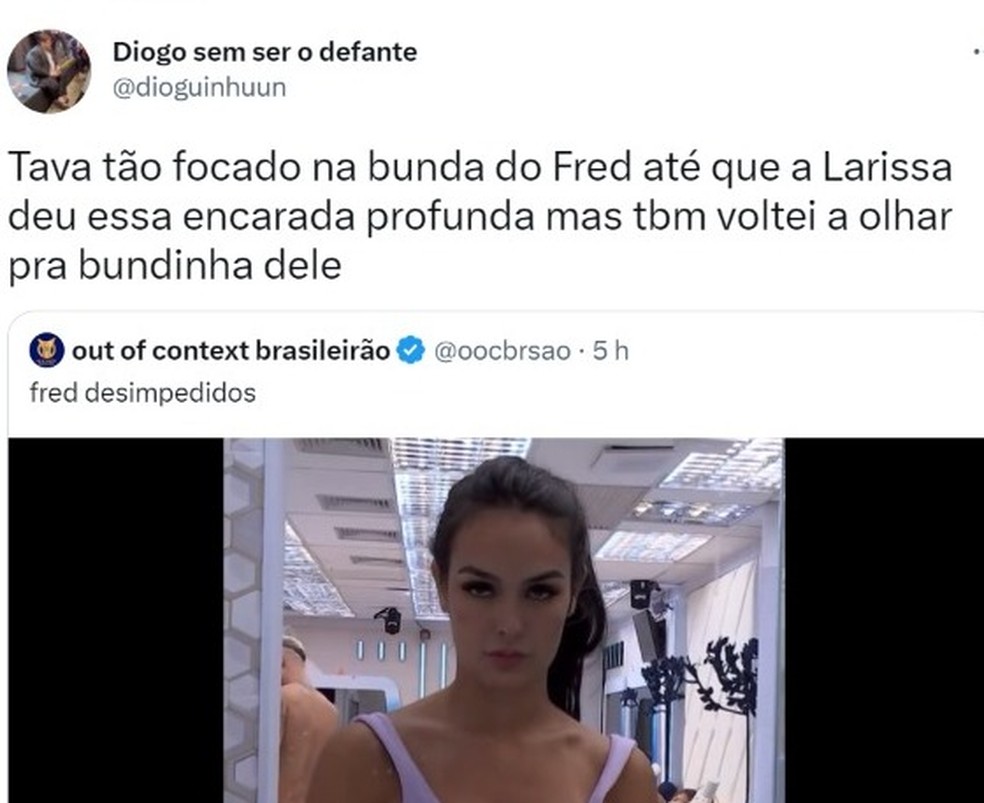 Larissa vendo o cofrinho do Fred no BBB 23 — Foto: Reprodução/Twitter