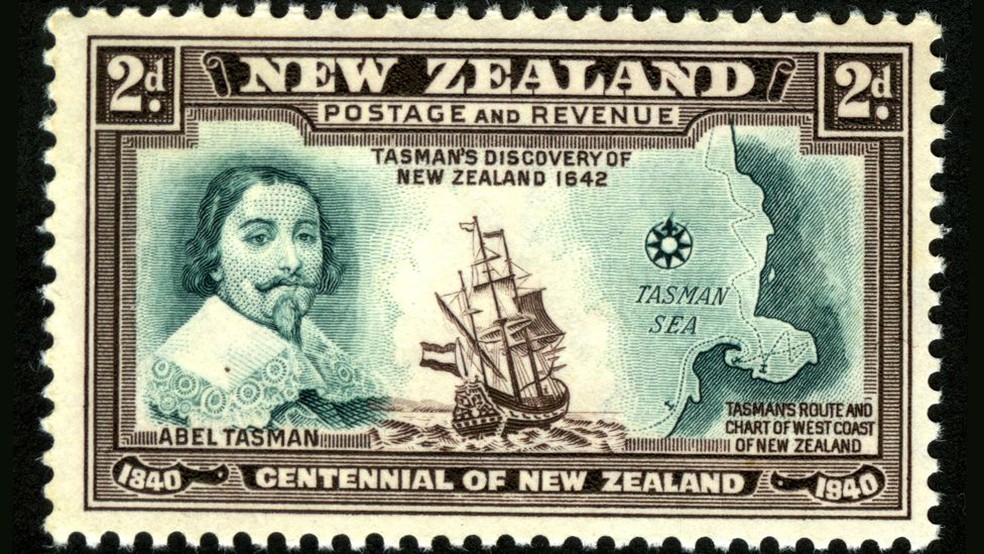 Abel Tasman possivelmente encontrou o grande continente do sul, embora não tenha percebido que 94% dele estava debaixo d'água — Foto: Alamy/BBC