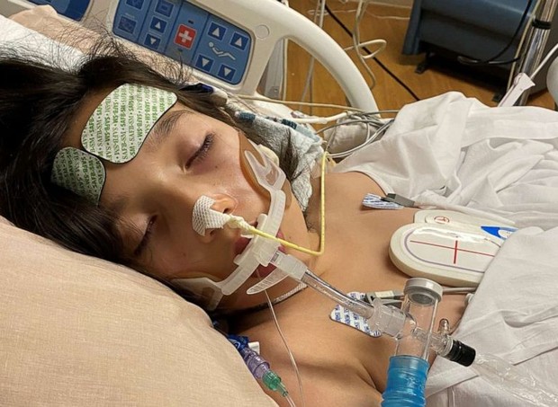 Meninas de 12 anos quase morreu depois de ter uma complicação cardíaca, devido o coronavírus (Foto: Reprodução: Good Morning America/ cortesia Jennifer Daly via Ochsner Health)