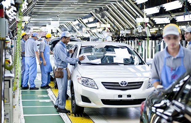 Fábrica da montadora Toyota no Brasil ; produção de carros ; veículos ;  (Foto: Divulgação)