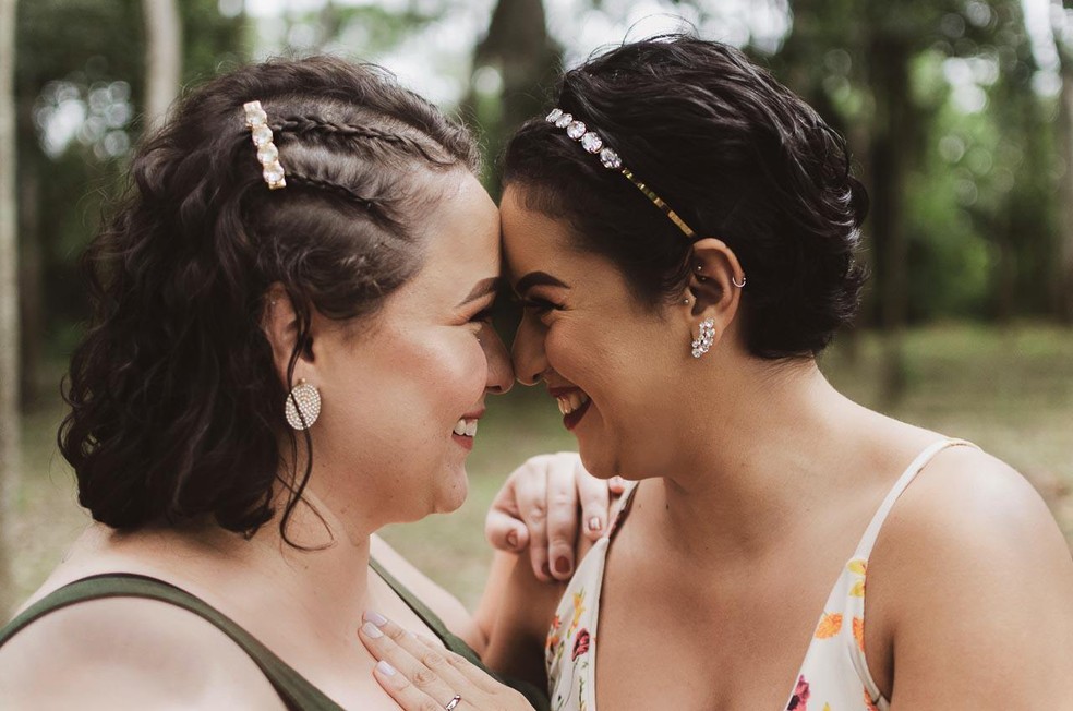  Norayra e Catherine passaram 10 anos escondendo relacionamento com medo do preconceito  — Foto: Arquivo pessoal 