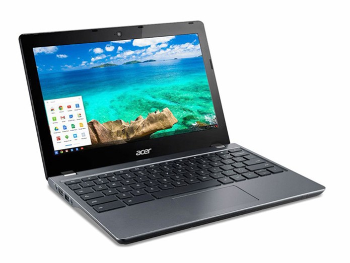 Chromebook Acer C740 é equipado com dobrediças metálicas e é mais portátil (Foto: Divulgação Acer)