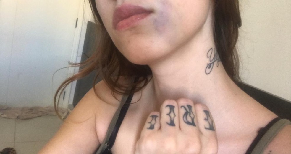 Estudante denuncia ex-namorado por agressão e ameaça de morte em Sorocaba — Foto: Arquivo pessoal