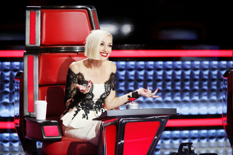 Gwen Stefani no The Voice (Foto: Reprodução/NBC)