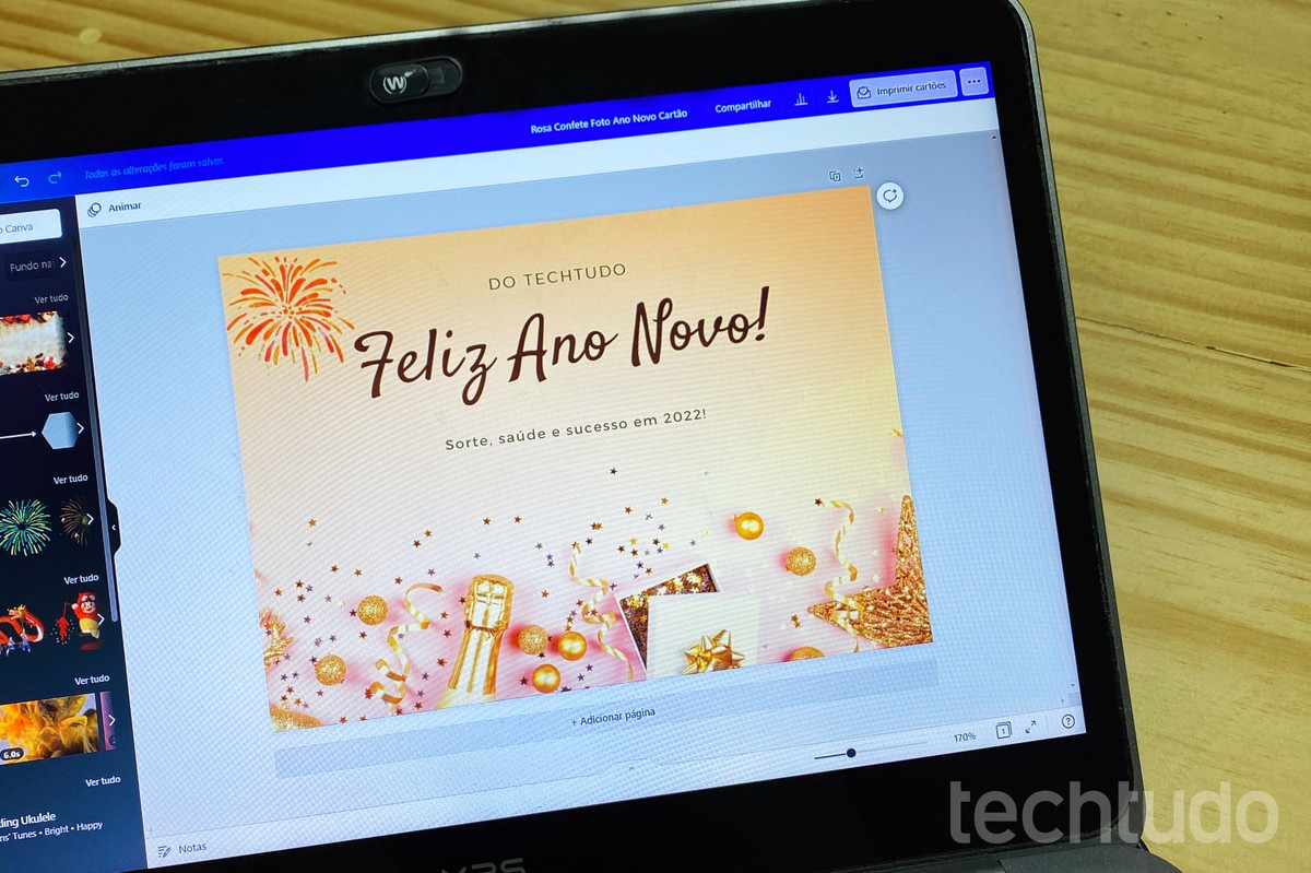 Mensagem de Ano Novo 2022: como criar um cartão personalizado no Canva