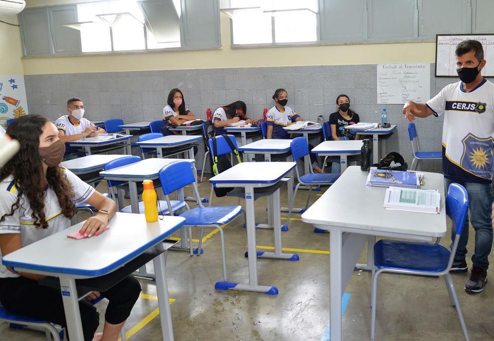 Escola estadual em Sergipe — Foto: Maria Odília/Reprodução/Arquivo