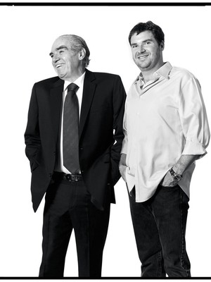 Michael e Raphael Klein: o pai construiu e o filho precisa perpetuar um negócio de R$ 24 bilhões  (Foto: Arthur Nobre)