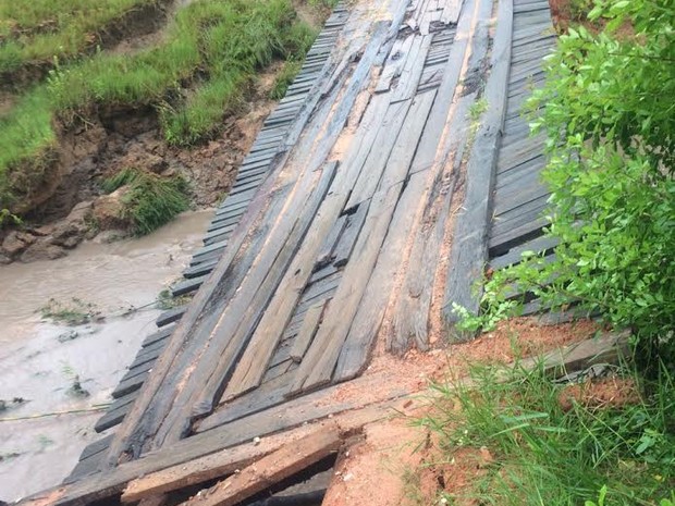 Chuvas causaram estragos na zona rural de Martinópolis (Foto: Divulgação/Prefeitura)