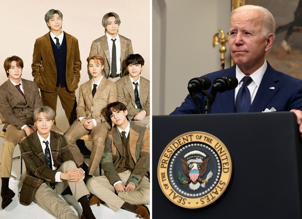 BTS e Joe Biden (Foto: Reprodução/Getty Images)