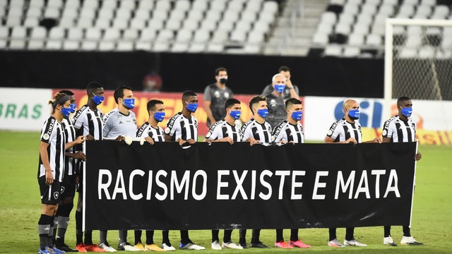 Botafogo faz ação contra o racismo