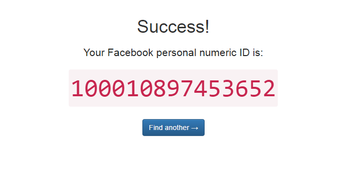 Site exibe ID numérica de usuários do Facebook (Foto: Reprodução/FindMyFBId)