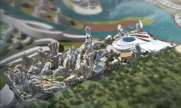 O projeto futurista de Akon City (Foto: Divulgação)