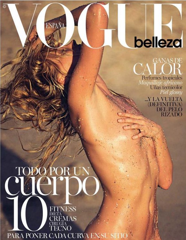 Elsa Hosk em clique do fotógrafo David Bellemere para a Vogue España (Foto: Reprodução)
