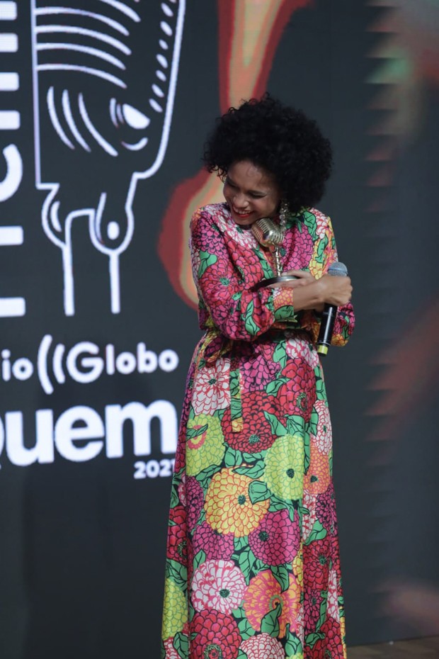 Teresa Cristina no Prêmio Rádio Globo Quem (Foto: Leo Lemos/Ed. Globo)