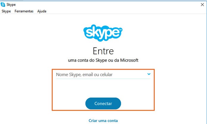 Acesse sua mesma conta Skype pelo computador ou celular (Foto: Reprodução/Barbara Mannara)