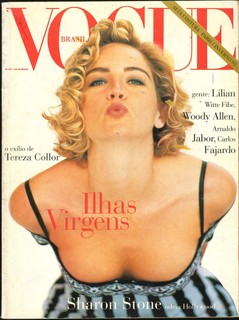 Junho 1993: Sharon Stone, fotografada por Arthur Elgort 