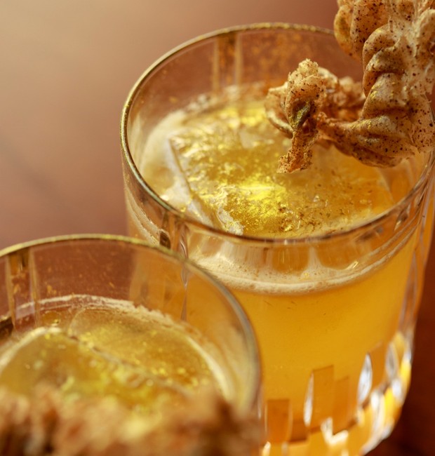 Drinque Golden Hazelnut, sugestão do barman Maurício Barbosa, do restaurante Tujuína (Foto: Divulgação)