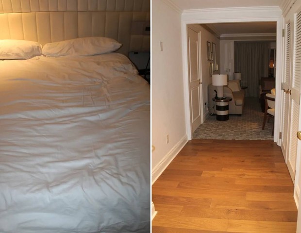 Fotos do quarto de hotel em que Bob Saget morreu são divulgadas pela polícia (Foto: Divulgação/Gabinete do Xerife de Orange County FL)
