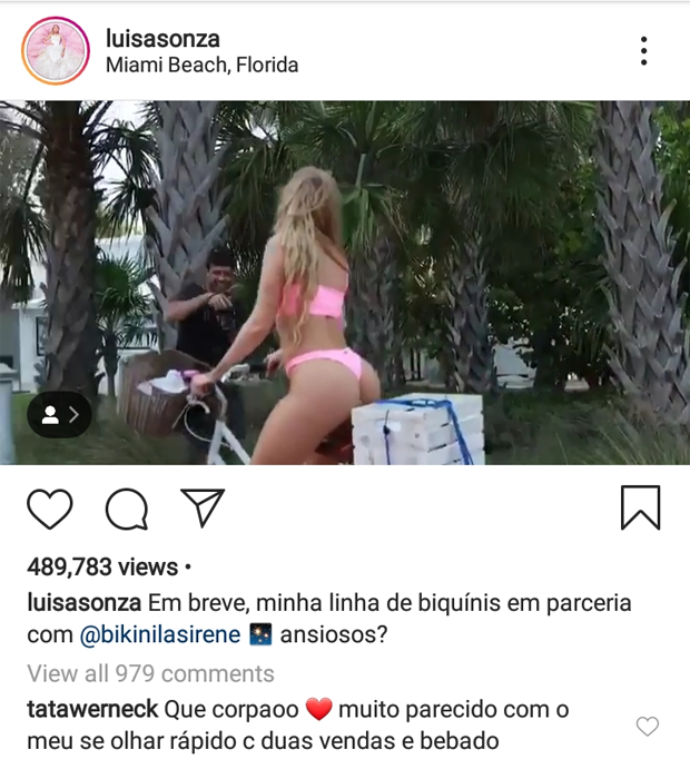Tata Werneck elogia Luisa Sonza (Foto: Reprodução/Instagram)