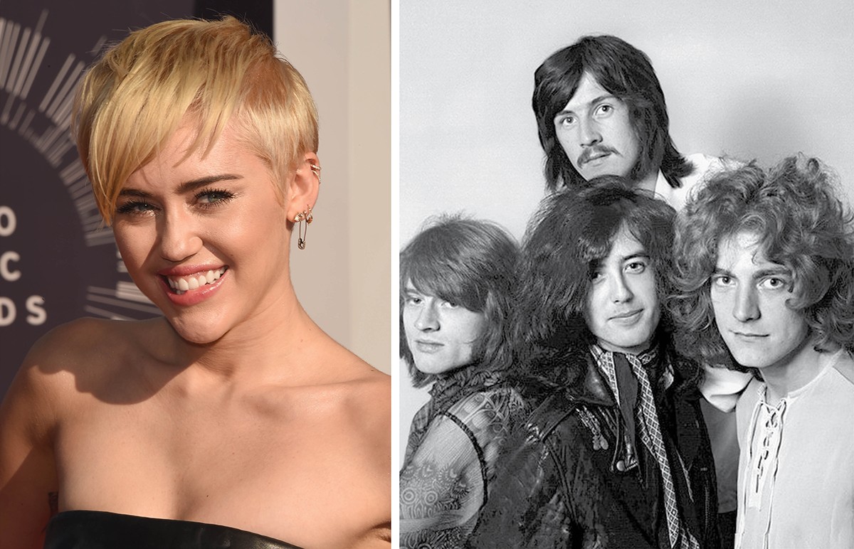 Miley Cyrus faz cover de Led Zeppelin (Foto: Getty Images / Reprodução)